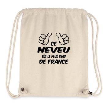 BESTER NEFFE - Stanley/Stella recycelter Gym Bag - Naturweiß - Vorne