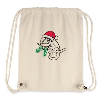 Lui Weihnachten dreifarbig - Stanley/Stella recycelter Gym Bag - Naturweiß - Vorne