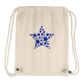 Sterne - Stanley/Stella recycelter Gym Bag - Naturweiß - Vorne
