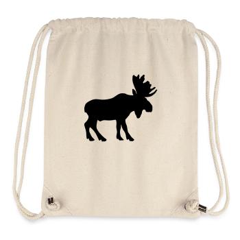 moose animal - Stanley/Stella recycelter Gym Bag - Naturweiß - Vorne
