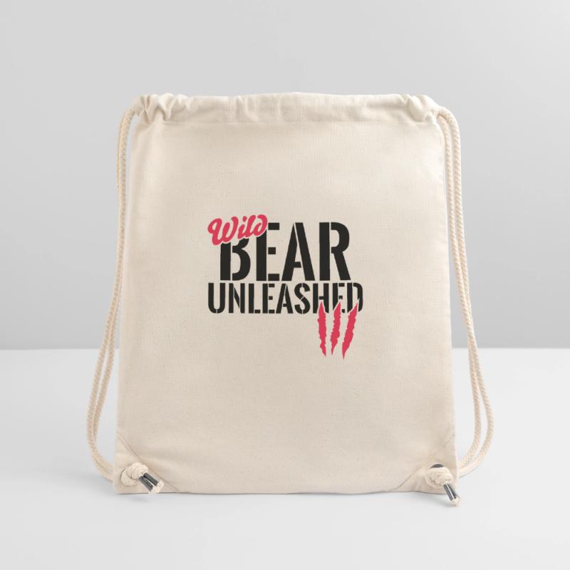 Wild bear unleashed Stanley/Stella Recycled Gym Bag