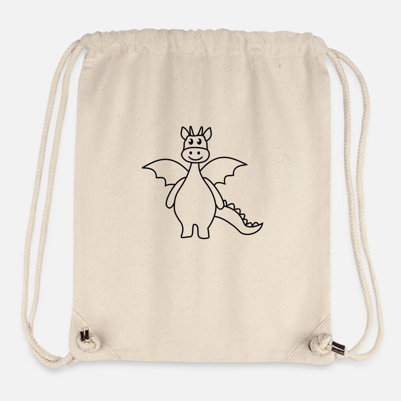 drache - Stanley/Stella recycelter Gym Bag - Naturweiß