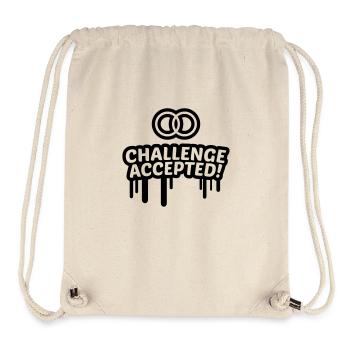 Hochzeit challenge accepted 1c - Stanley/Stella recycelter Gym Bag - Naturweiß - Vorne