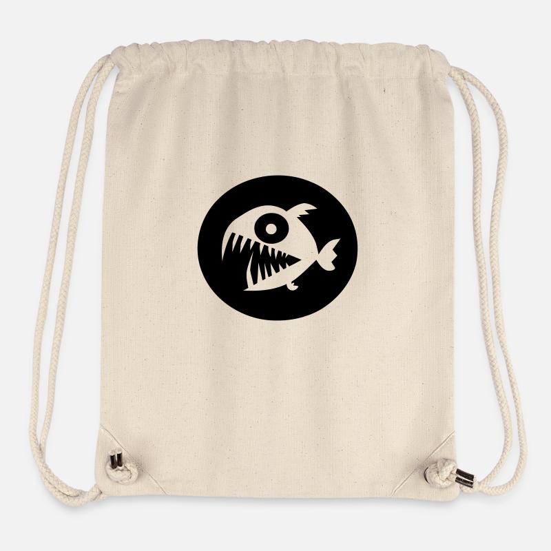 Piranha - Sac à cordon recyclé Stanley/Stella - blanc naturel