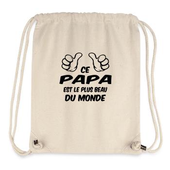 BESTER VATER - Stanley/Stella recycelter Gym Bag - Naturweiß - Vorne