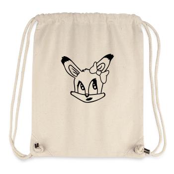renard femelle fille jolie arc femme belle - Sac à cordon recyclé Stanley/Stella - blanc naturel - Devant