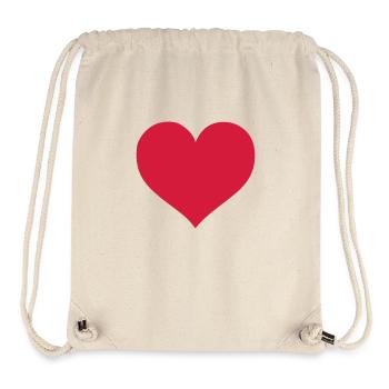heart - Stanley/Stella recycelter Gym Bag - Naturweiß - Vorne