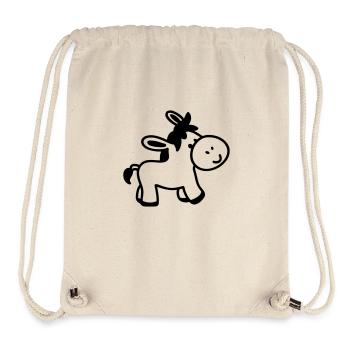 Donkey - ligne - Sac à cordon recyclé Stanley/Stella - blanc naturel - Devant