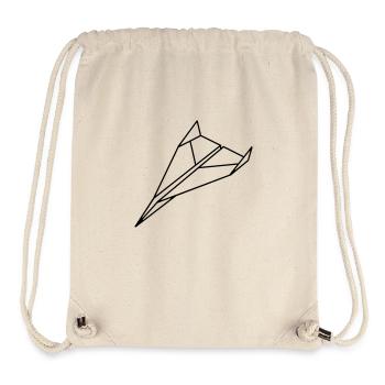 avion_ en_ papier_a1 - Sac à cordon recyclé Stanley/Stella - blanc naturel - Devant