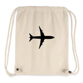Plane - Stanley/Stella recycelter Gym Bag - Naturweiß - Vorne