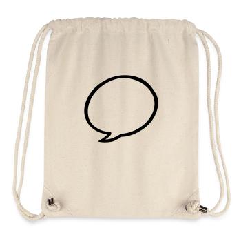 speech bubble - Stanley/Stella Recycled Gym Bag - natural - Front