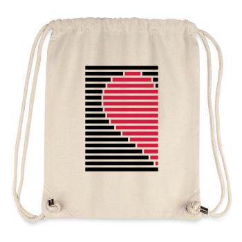 chemise de partenaire cœur gauche - Sac à cordon recyclé Stanley/Stella - blanc naturel - Devant