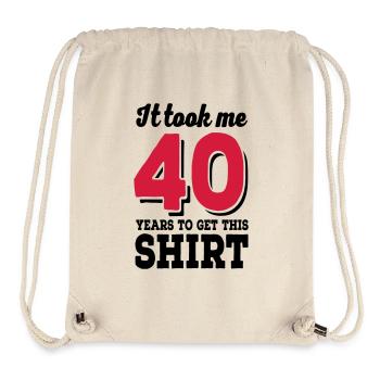 40th birthday - Stanley/Stella Recycled Gym Bag - natural - Front