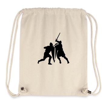 Sword fight de - Stanley/Stella recycelter Gym Bag - Naturweiß - Vorne