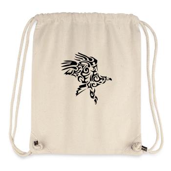 aigle adler tribal eagle aguila aquila - Sac à cordon recyclé Stanley/Stella - blanc naturel - Devant