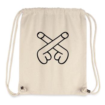 dicks symbol - Stanley/Stella Recycled Gym Bag - natural - Front