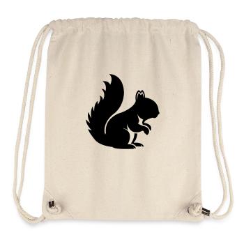 Écureuil - Sac à cordon recyclé Stanley/Stella - blanc naturel - Devant