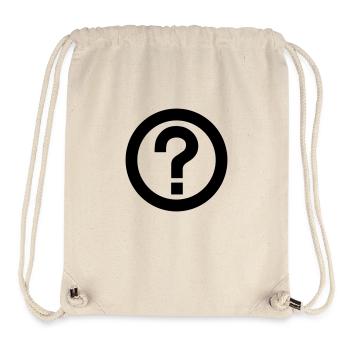 Question Mark,Question,Punctuation,Symbol - Stanley/Stella Recycled Gym Bag - natural - Front