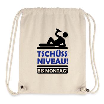 tschuess_niveau_2 - Stanley/Stella recycelter Gym Bag - Naturweiß - Vorne