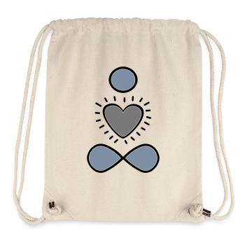 Kopf Herz Körper Yoga, Achtsamkeit, Meditation - Stanley/Stella recycelter Gym Bag - Naturweiß - Vorne