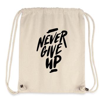 niemals aufgeben - Stanley/Stella recycelter Gym Bag - Naturweiß - Vorne