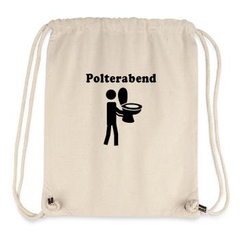 Polterabend - Stanley/Stella recycelter Gym Bag - Naturweiß - Vorne