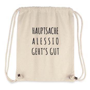 Alessio geht's gut - Stanley/Stella recycelter Gym Bag - Naturweiß - Vorne