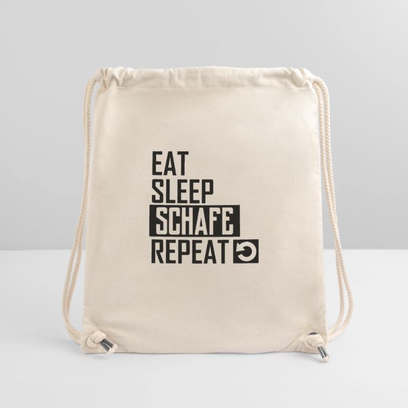 eat sleep schafe repeat Stanley/Stella recycelter Gym Bag