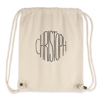 Christoph - Stanley/Stella recycelter Gym Bag - Naturweiß - Vorne