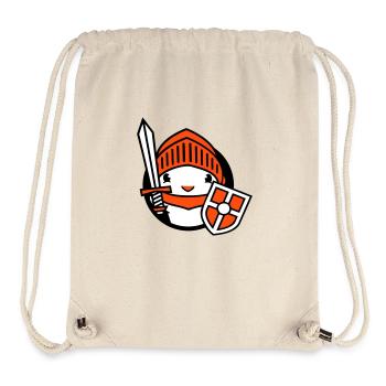 Duck Knight Armor Sword Shield Helmet Fighter - Stanley/Stella Recycled Gym Bag - natural - Front