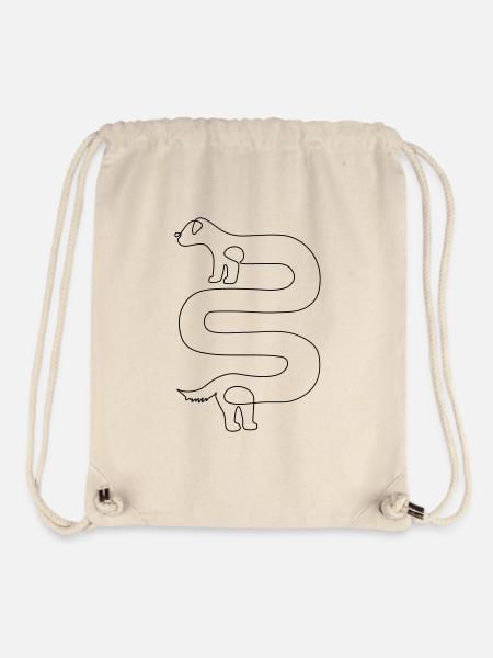 Dachshund // Wiener dog - Stanley/Stella Recycled Gym Bag - natural