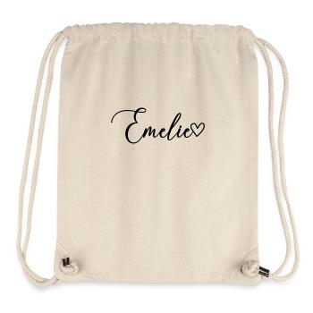 Emelie Surname First Name Girl - Stanley/Stella Recycled Gym Bag - natural - Front