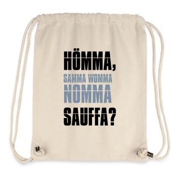 nomma sauffa - party trinksprüche - Stanley/Stella recycelter Gym Bag - Naturweiß - Vorne