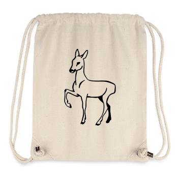 Hirschkuh - Stanley/Stella recycelter Gym Bag - Naturweiß - Vorne