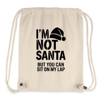 im not santa but you can sit on my lap - Stanley/Stella Recycled Gym Bag - natural - Front