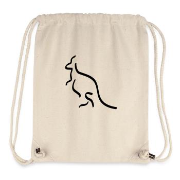 kangaroo - Stanley/Stella recycelter Gym Bag - Naturweiß - Vorne