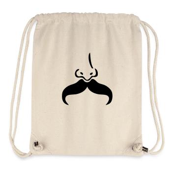 Schnurrbart Schnurrbart Nase nose5 - Stanley/Stella recycelter Gym Bag - Naturweiß - Vorne