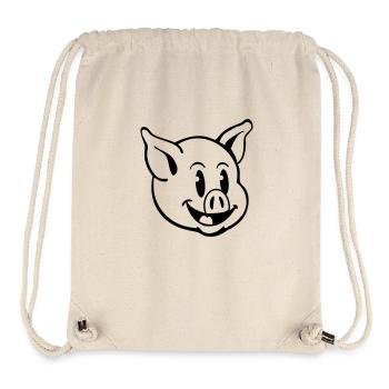 pig_comic_t1 - Stanley/Stella Recycled Gym Bag - natural - Front