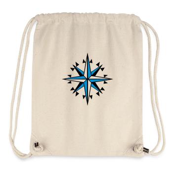 Navigation, Kompass, Windrose-Orientierungslauf - Stanley/Stella recycelter Gym Bag - Naturweiß - Vorne