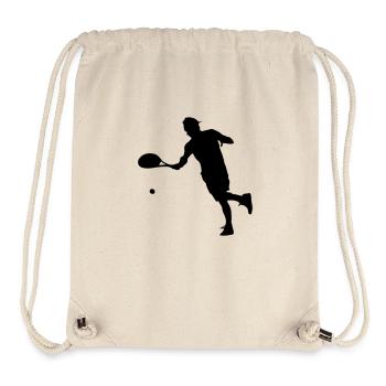 tennis spieler - Stanley/Stella recycelter Gym Bag - Naturweiß - Vorne