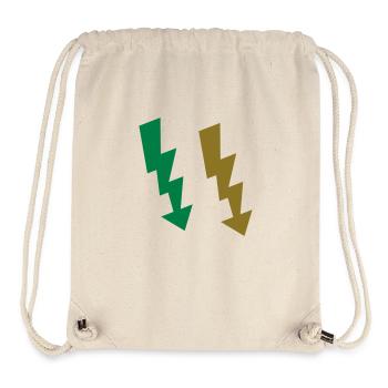 Lightning Bolts Symbol 2 - Stanley/Stella Recycled Gym Bag - natural - Front