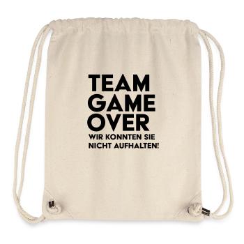 Braut Support JGA Team Game Over - Stanley/Stella recycelter Gym Bag - Naturweiß - Vorne