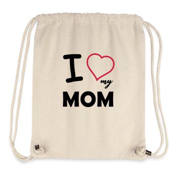 i love my mom - Stanley/Stella recycelter Gym Bag - Naturweiß - Vorne
