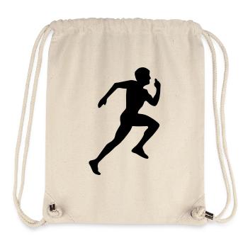 Runner Silhouette - Stanley/Stella recycelter Gym Bag - Naturweiß - Vorne