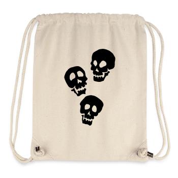3 Skulls - Stanley/Stella Recycled Gym Bag - natural - Front
