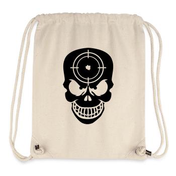 Evil Skull With Target - Stanley/Stella Recycled Gym Bag - natural - Front