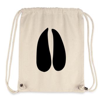 deer roe deer paw print - Stanley/Stella Recycled Gym Bag - natural - Front