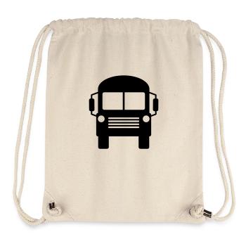 Schulbus Bus - Stanley/Stella recycelter Gym Bag - Naturweiß - Vorne
