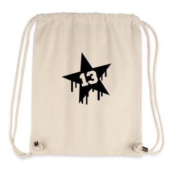 13 Star - Sac à cordon recyclé Stanley/Stella - blanc naturel - Devant