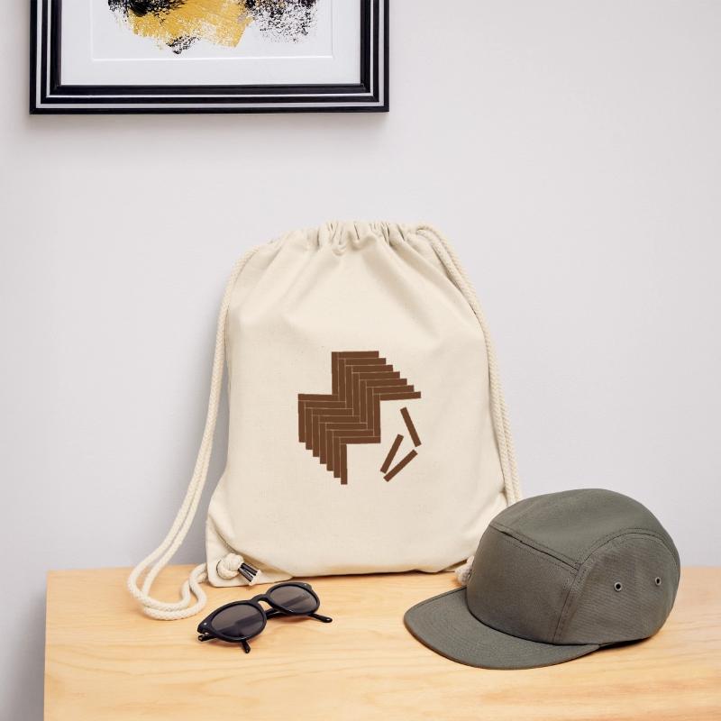 parquet in a herringbone pattern Stanley/Stella Recycled Gym Bag